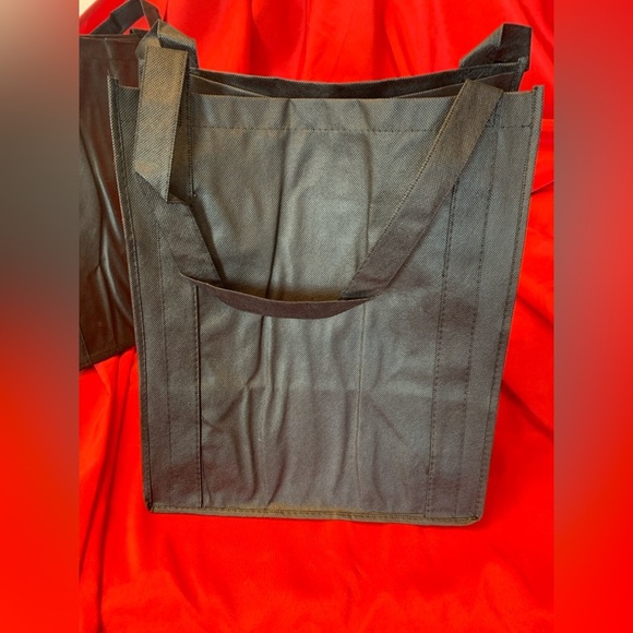 Black Tote Bags, reusable perfect for screen printing/heat vinyl transfer, NWOT - Picture 5 of 6